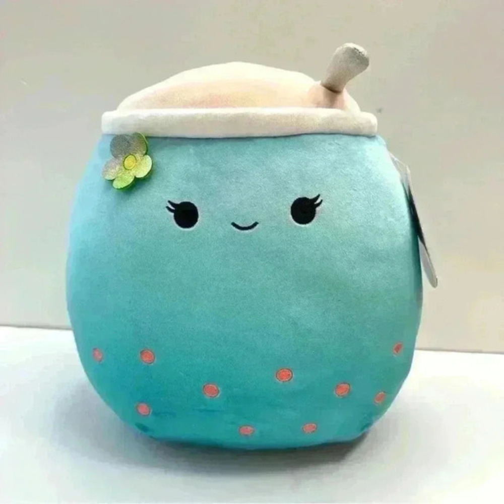 Squishmallows Jakarria Blue Boba Drink 12”‎ Squish Squishmallows NEW